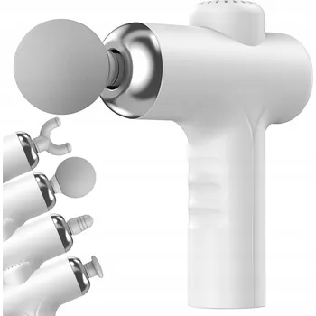 Masážní přístroj MASÁŽNÍ PISTOLE NA ZÁDA, TĚLO A NOHY MASÁŽNÍ PŘÍSTROJ SILNÁ MASÁŽNÍ PISTOLE 4 NÁSTAVCE