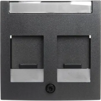 vypínač Rámeček dvojitý Hager šedý