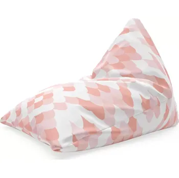 Sedací pytel Sablio Sedací vak Triangl Růžové obloučky: 120 x 100 x 100 cm