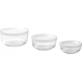 Úložný box IKEA BESTAMMA Úložný box s víkem, sada 3 ks