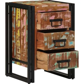 Noční stolek vidaXL Noční skříňka 40 x 40 x 59 cm Masivní obnovované dřevo