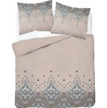 Povlečení Detexpol Povlečení bavlněné s ornamentem béžové 5338A 220x200cm 100% bavlna