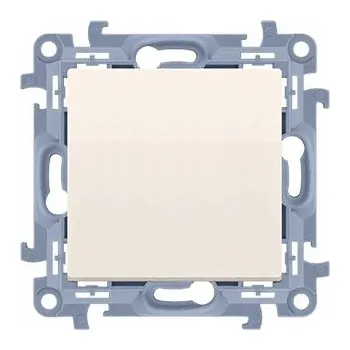 vypínač Simon 10 Jednopólový vypínač Schodišťový přepínač bez piktogramu Krémová