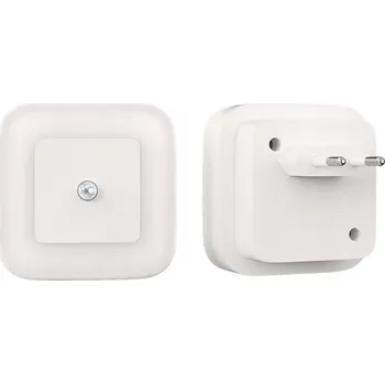 Noční světlo 2x NOČNÍ LAMPA DO ZÁSUVKY SE SENZOREM POHYBU A SOUMRAKU