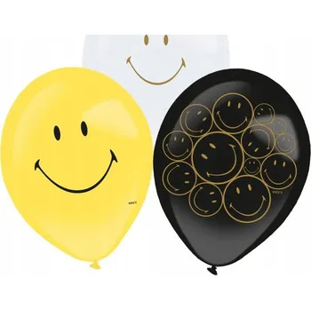 Balónek Balónky Emoji Smiley Originals, 6 ks, 11 palců (27,5 cm)