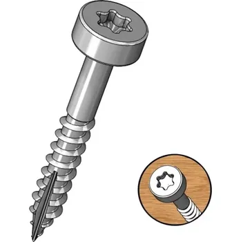 Vrut PocketScrews - vruty pro kapsové spoje 100ks hrubé, Milescraft, M5211100