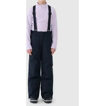 Snowboardové kalhoty Dívčí lyžařské kalhoty 4F velikost 152 deep black