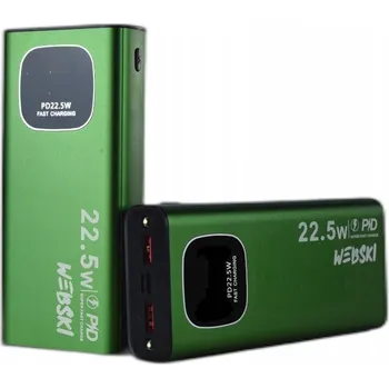 Powerbanka Powerbanka Webski 30000 mAh zelená