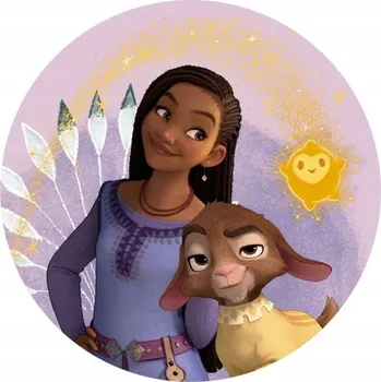 Polštář WISH Přání Asha POLŠTÁŘ DEKORAČNÍ KULATÝ POLŠTÁŘEK OZDOBA DO POKOJE DISNEY HOME