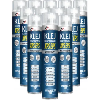 Průmyslové lepidlo PIANO Lepidlo na polystyren XPS EPS pěna PUR lepidlo 750 ML PIANOKLEJ 12 KUSŮ