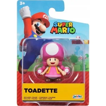 Figurka SUPER MARIO NINTENDO JAKKS PACIFIC ORIGINÁLNÍ POHYBLIVÁ FIGURKA TOADETTE 5 cm