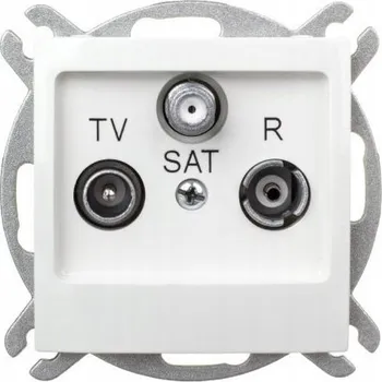 Elektrická zásuvka Anténní zásuvka nástěnná Ospel béžová