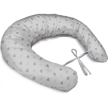 Polštář Sablio Těhotenský polštář Srdíčka na bílé