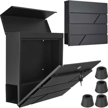 Poštovní schránka Poštová schránka 36,5 x 36,5 x 10 cm, čierna, GEKO