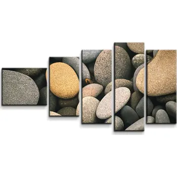 Obraz Sablio Obraz - 5-dílný Kameny - 100x60 cm