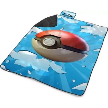 deka Sablio Plážová deka Pokemon ball Obloha: 200x140 cm