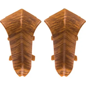 Podlahová lišta Vnitřní rohový profil Cezar PVC 22 x 59, délka 1 cm, Ořech Starý (194)