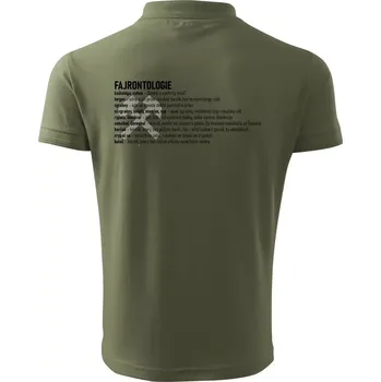 Pánská košile FAJRONTOLOGIE - Polokošile pánská Pique Polo 203 - XL ( Khaki )