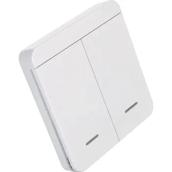 vypínač Bezdrátový dvojitý vypínač FUTURO bílý 433MHz pro relé