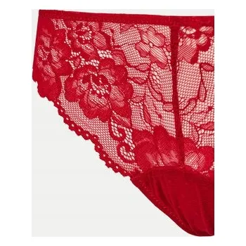 Kalhotky Tanga Ysabel Mora 10703 S VÁNOČNÍ ČERVENÁ