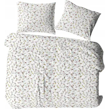 Povlečení Sada povlečení 140x200 KORA 100% BAVLNA barevné drobné kytičky