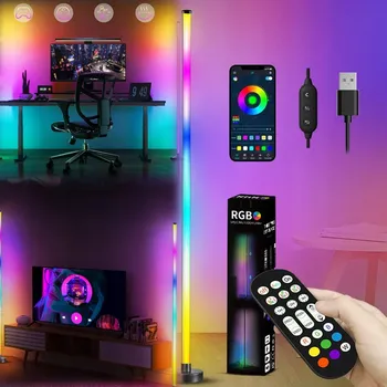 Stojací lampa STOJACÍ LAMPA LED RGB s DÁLKOVÝ OVLADAČ do Obývacího Pokoje Ložnice 120CM