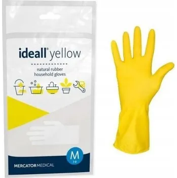 Pracovní rukavice Žluté ochranné a úklidové rukavice velikosti L ideall