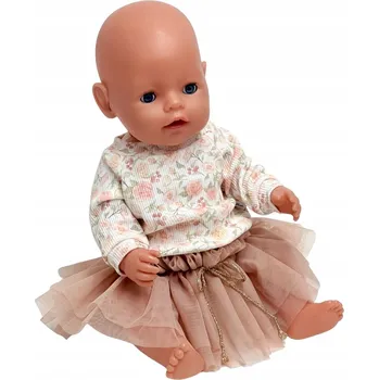 Doplněk pro panenku Souprava pro panenky Baby Born 42-43 cm, nude sukýnka a mikina
