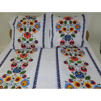 Povlečení Sada povlečení Karo přikrývka 200 cm x 220 cm polštář 70 x 80 cm 3 díly