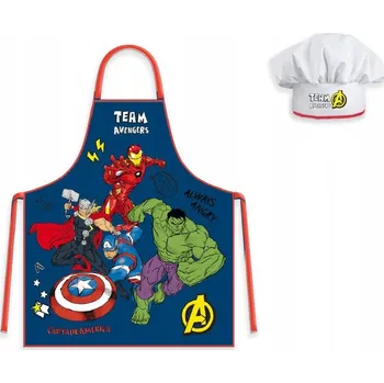 Kuchyňská zástěra Kuchyňská zástěra AVENGERS HULK IRON MAN KAPITÁN AMERIKA