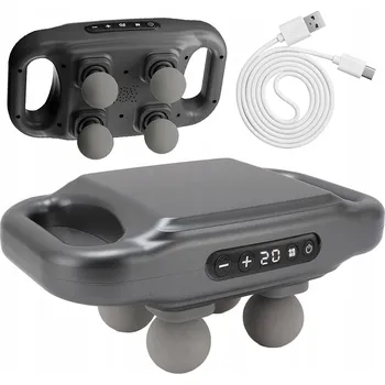 MASAŻER PISTOLET DO MASAŻU ZAD, TĚLA, CHODIDEL - RELAXACE A ÚLEVA - ČTYŘI NÁSTAVCE