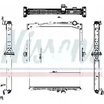 Chladič motoru Nissens 65479 Chladič, chlazení motoru
