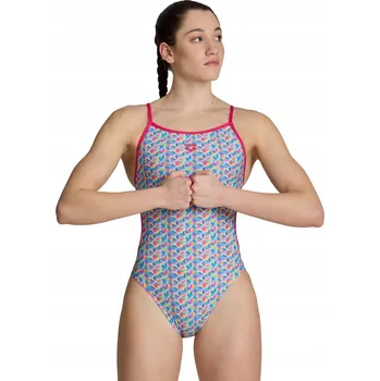 Dámské plavky Plavky Arena STARFISH SWIMSUIT LACE FREAK ROSE-WHITE MULTI 36