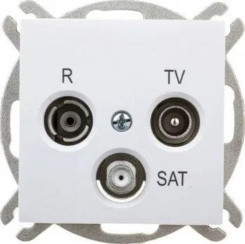 Elektrická zásuvka Anténní zásuvka nástěnná Elektro-Plast Nasielsk bílá