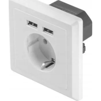 Elektrická zásuvka USB Elektrická Zásuvka Lanberg , bílá