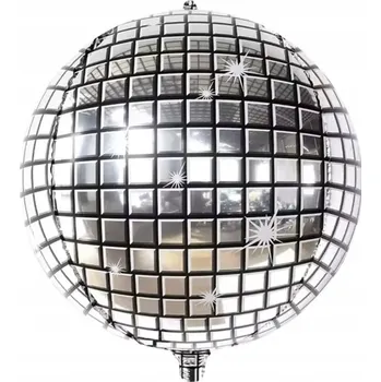 Balónek Fóliový balónek 127 cm Silvestr Disco Koule Retro GIGANT