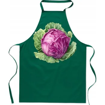 Kuchyňská zástěra Kuchyňská Zástěra Červené Zelí Módní Potisk Zelenina Dárek