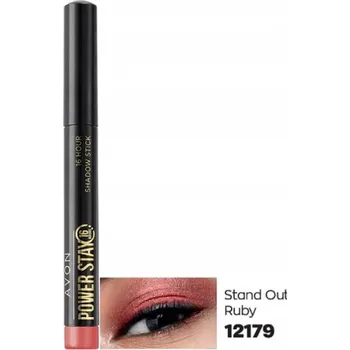 Přípravek na oči AVON Stíny POWER STAY 16 hodin STAND OUT RUBY