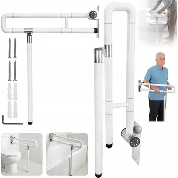 Madlo do koupelny SKLOPNÉ MADLO K WC PRO INVALIDY, NOSNOST 150-200 KG, SKLÁDACÍ