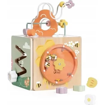 Hračka pro nejmenší Senzorická edukační kostka 5v1 Classic World Lumarko!