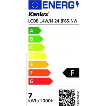 LED osvětlení LED pásek Kanlux LCOB 14W/M24 IP65 - neutrální bílá