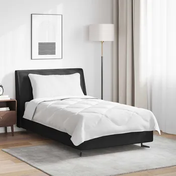 Zahradní pohovka Celoroční peřina s polštářem 2 pcs Bílá Mikrovlákno Bílá3376496