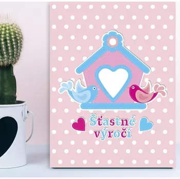 Plechová cedule Sablio Dárková cedulka Šťastné výročí 2: 30x40 cm