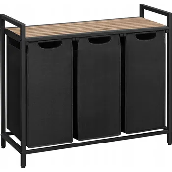 Koš na prádlo Volně stojící koš na prádlo Songmics 114 l černý