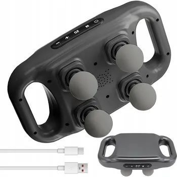 PISTOLET MASAŻUJĄCY 4 GŁOWICE REDUKCE ZTUHLOSTI SVALŮ RELAXACE DOMA