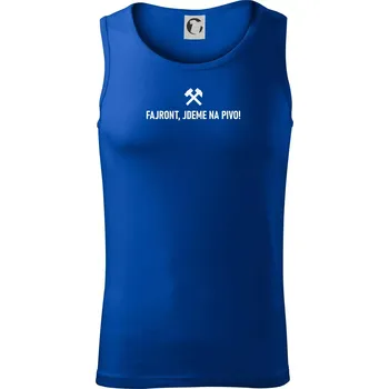 FAJRONT, JDEME NA PIVO! - Tílko pánské Core - XL ( Královská modrá )