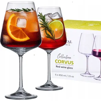 Sklenice Křišťálové skleničky na víno nebo Aperol Spritz Bohemia Cettia 480ml 6 ks