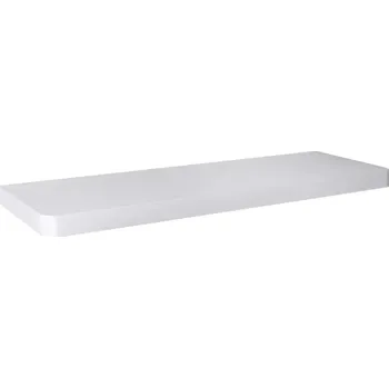 police Samodržící nástěnná police 80 cm zaoblená - Taso - Bílá