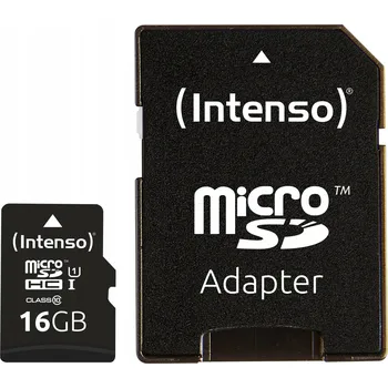Paměťová karta MicroSD karta Intenso 16GB microSDHC 16 GB