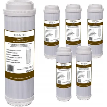 vodní filtr Filtr na vodu - odželezňovací vložka 5 ks pro odstranění železa z vody INZENI IW-FE